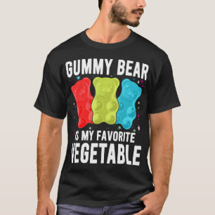 Gummibär ist mein Lieblingsgemüse Lustiger Gummibä T-Shirt
