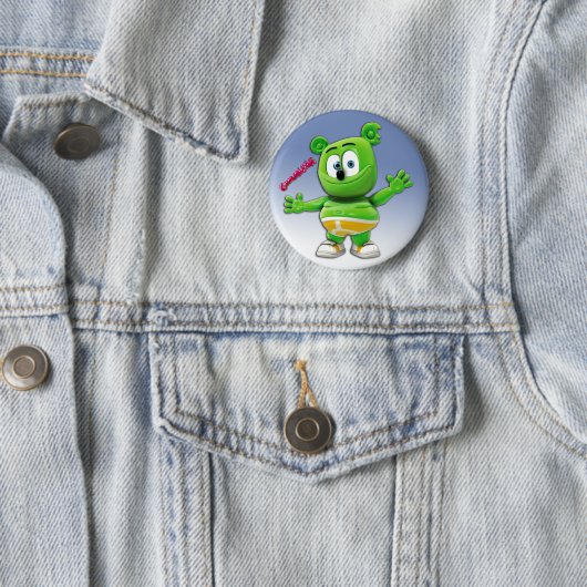 Gummibär Knopf auf Blau Button (Beispiel)