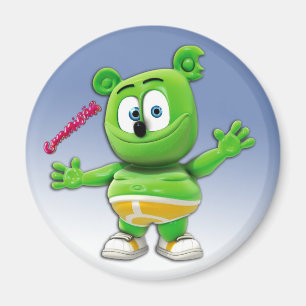 Gummibär Magnet auf blau