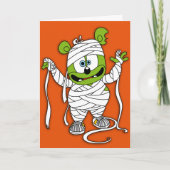 Gummibär Mummy Halloween Card Karte (Vorderseite)