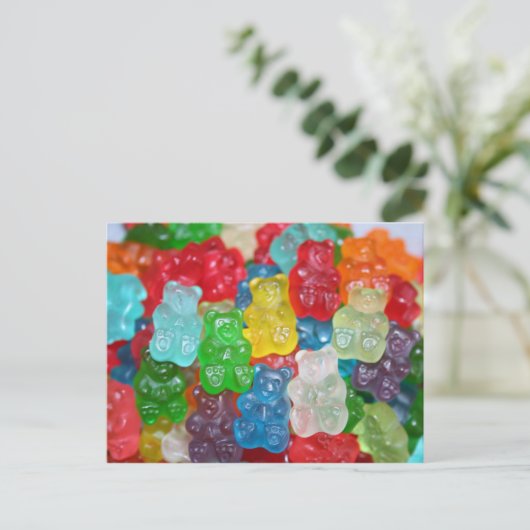 Gummibär Postkarte (Stehend Vorderseite)