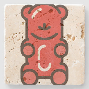 Gummibär Steinuntersetzer