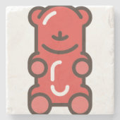 Gummibär Steinuntersetzer (Vorderseite)