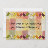 Gummibär Zickzack Einladung (Rückseite)