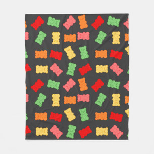 Gummibärchen-Geschenkpapier Fleecedecke