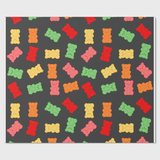 Gummibärchen-Geschenkpapier Geschenkpapier (Flach)