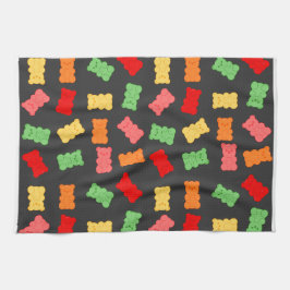 Gummibärchen-Geschenkpapier Geschirrtuch