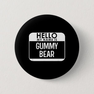 Gummibärchen-Kostüm-Shirt Lustiges Einfaches Hallo Button