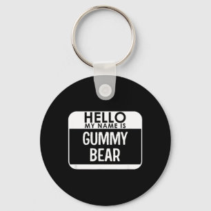 Gummibärchen-Kostüm-Shirt Lustiges Einfaches Hallo Schlüsselanhänger