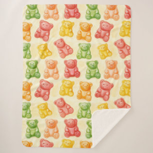 Gummibärchen Minze Rosa Gelb Frucht Geburtstag Sherpadecke