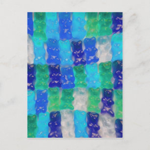 Gummibärchen Postkarte