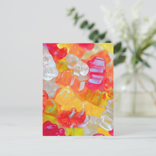 Gummibärchen Postkarte (Stehend Vorderseite)