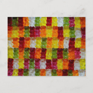 Gummibärchen Postkarte