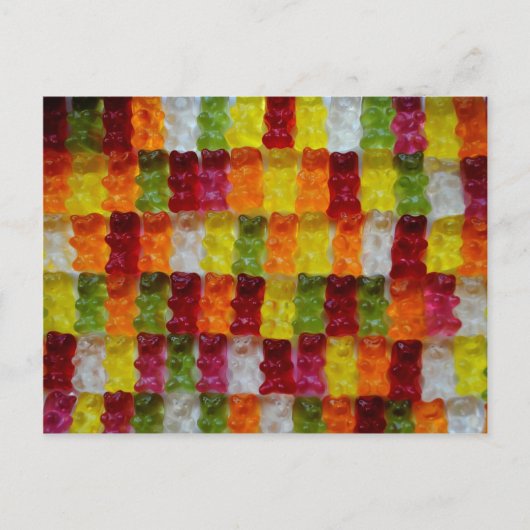 Gummibärchen Postkarte (Vorderseite)