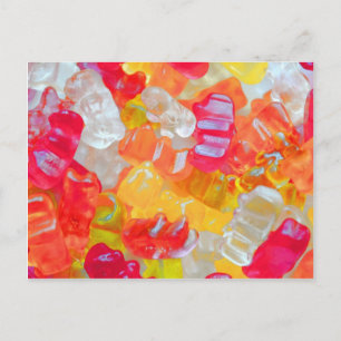 Gummibärchen Postkarte