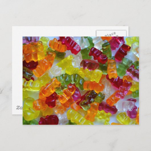 Gummibärchen Postkarte (Vorne/Hinten)