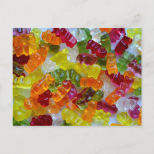 Gummibärchen Postkarte