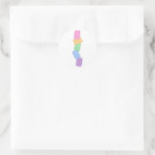 Gummibärchen runder aufkleber (Tasche)