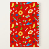 Gummibärchenliebhaber Rot Notizblock (Rückseite)