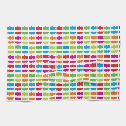 Gummibären-Farbmuster Geschirrtuch (Horizontal)