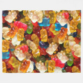 Gummibären Fleecedecke (Vorderseite (Horizontal))