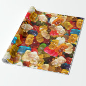 Gummibären Geschenkpapier (Ungerollt)