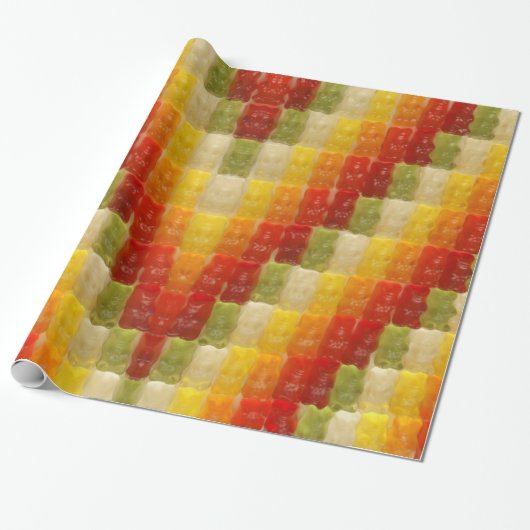 Gummibären - GIF Geschenkpapier (Ungerollt)