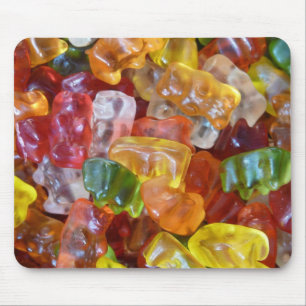 Gummibären Hintergrund Mousepad