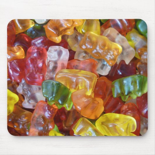 Gummibären Hintergrund Mousepad (Vorne)
