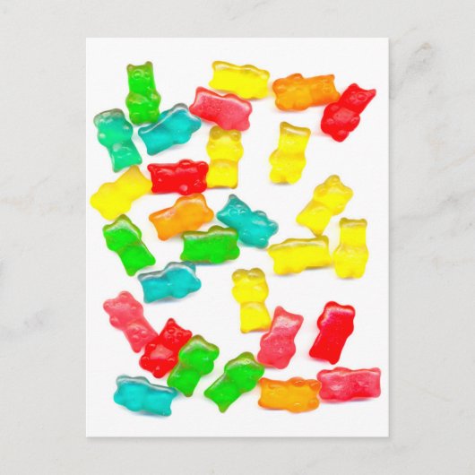 Gummibären Postkarte (Vorderseite)