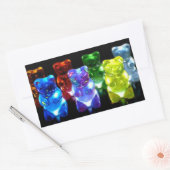 Gummibären Rechteckiger Aufkleber (Umschlag)