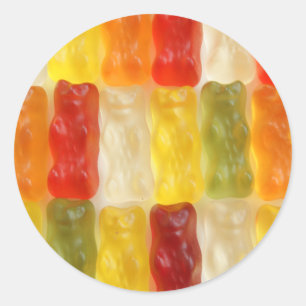 Gummibären Runder Aufkleber