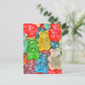 Gummibären sammeln Spaß durch Heilung der Liebe Postkarte (Stehend Vorderseite)