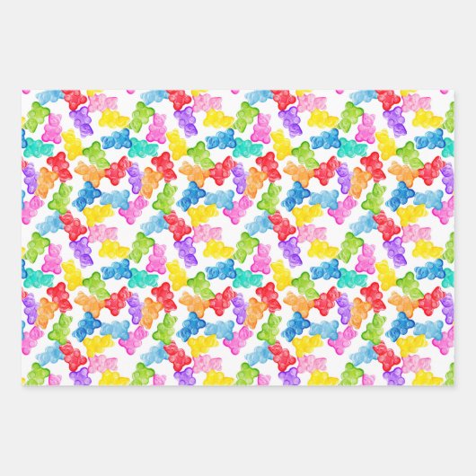 Gummibären von LAD Geschenkpapier Set (Vorderseite)