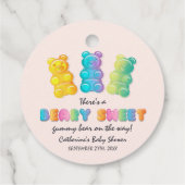 Gummibärenbärendusche aus Gelee Candy Baby Geschenkanhänger (Rückseite)