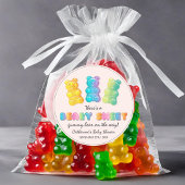 Gummibärenbärendusche aus Gelee Candy Baby Runder Aufkleber