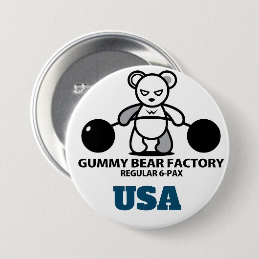 Gummibärenfabrik Button (Vorne & Hinten)