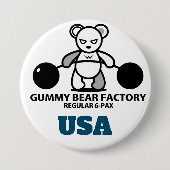 Gummibärenfabrik Button (Vorderseite)