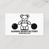 Gummibärenfabrik/Gym/Fitness Visitenkarte (Rückseite)