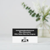 Gummibärenfabrik/Gym/Fitness Visitenkarte (Stehend Vorderseite)