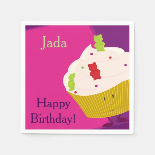 Gummibärenkuchen | Paper Napkins Serviette (Vorderseite)