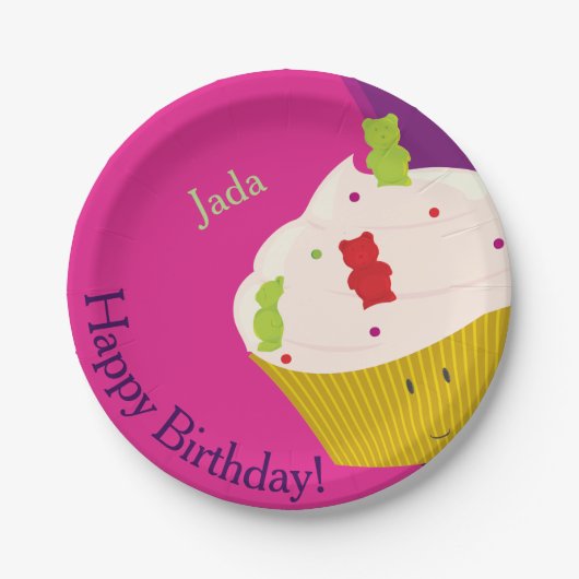 Gummibärenkuchen | Papierplatte Pappteller (Vorderseite)