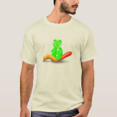 Gummibärenreiten - T - Shirt aus Gummischwanz (Vorderseite)