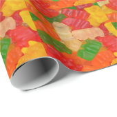 Gummibärenwaschpapier Geschenkpapier (Rolleneckpunkt)