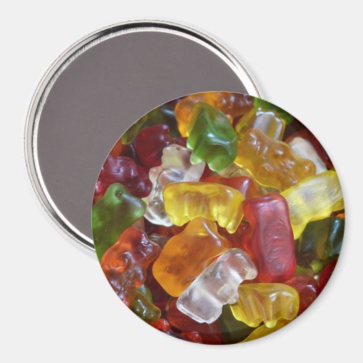 Gummibärmagnete Magnet (Vorderseite/Rückseite)