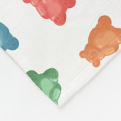 Gummibärmuster Fleecedecke (Ecke)