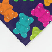 Gummibärmuster Fleecedecke (Ecke)