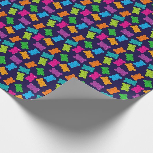 Gummibärmuster Geschenkpapier (Ecke)