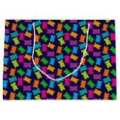 Gummibärmuster Große Geschenktüte (Vorderseite)