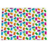 Gummibärmuster Große Geschenktüte (Vorderseite)